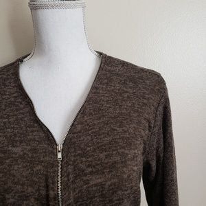 Last chance! Jasmine Maternity Heather Zip Sweater